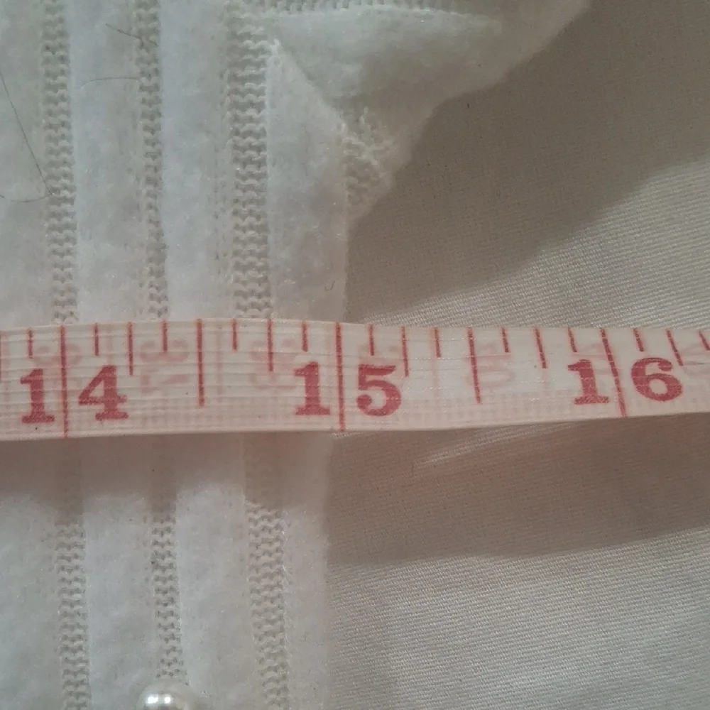 Zara White Ribbed Kids Sweater with Embellishments